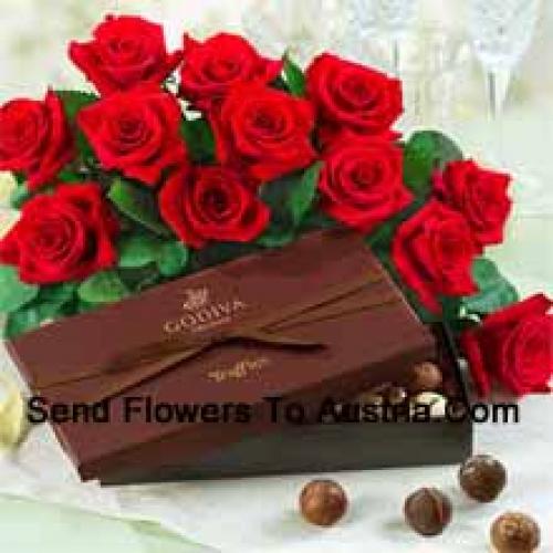 11 Beautiful Roses with Delicious Chocolates