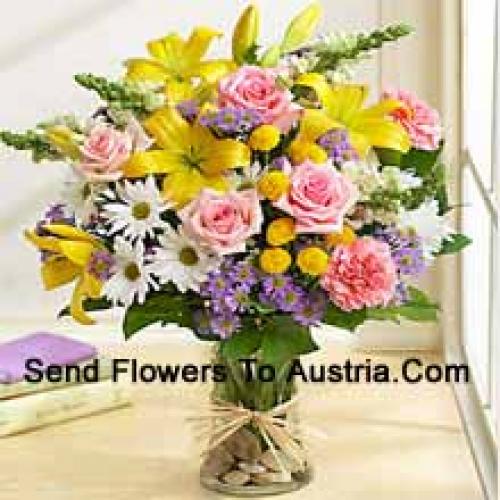 Elegant Assorted Flowers in Vase