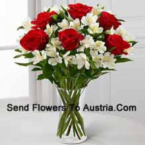 Elegant 7 Red Roses 