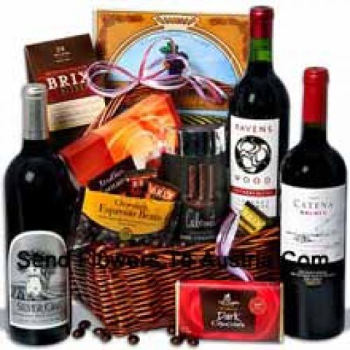 Gift Basket with Exclusive Wine